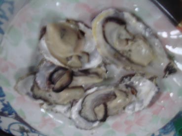 Oyster on half-shell